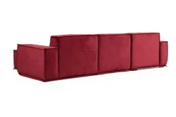 Sofa Med Sjeselong-Nightcap Sofa m. Divan 4-seters Burgunder
