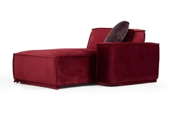 Sofa Med Sjeselong-Nightcap Sofa m. Divan 4-seters Burgunder