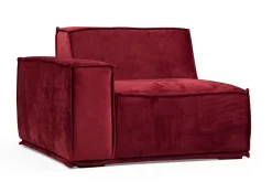 Sofa Med Sjeselong-Nightcap Sofa m. Divan 4-seters Burgunder