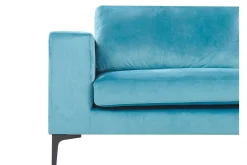 Velour Sofa & Fløyel Sofa-Nikkala Fløyelssofa Blå