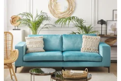 Velour Sofa & Fløyel Sofa-Nikkala Fløyelssofa Blå