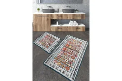 Baderomsmatte|Baderomsmatte-Nini Baderomsmatte 60x100 cm Rektangulær Flerfärgad