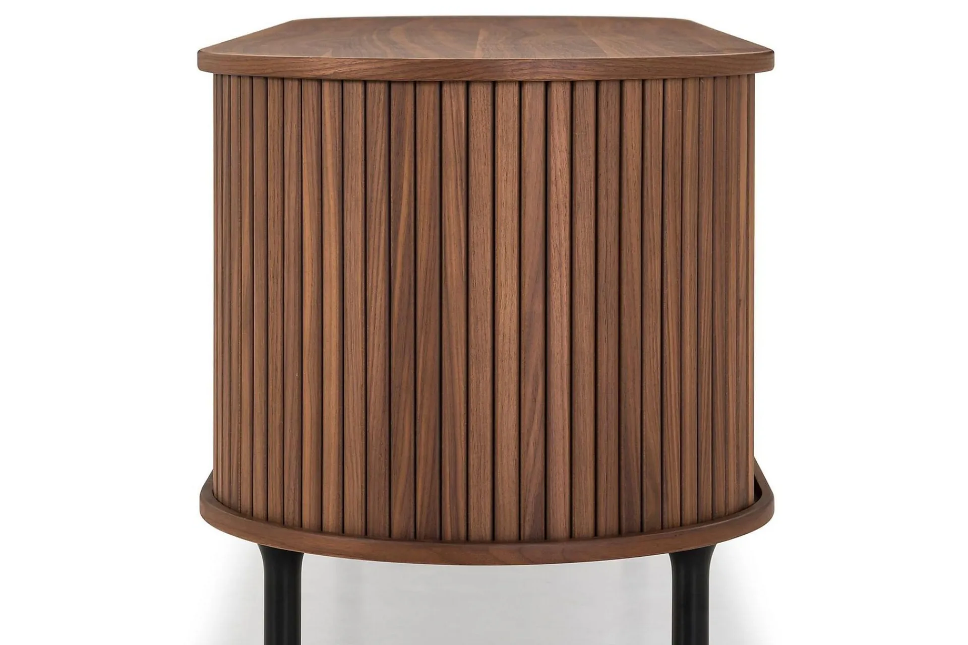 Bark Noira Oval TV-benk Valnøtt 150x45 cm Ribbet