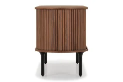 Bark Noira Oval TV-benk Valnøtt 150x45 cm Ribbet