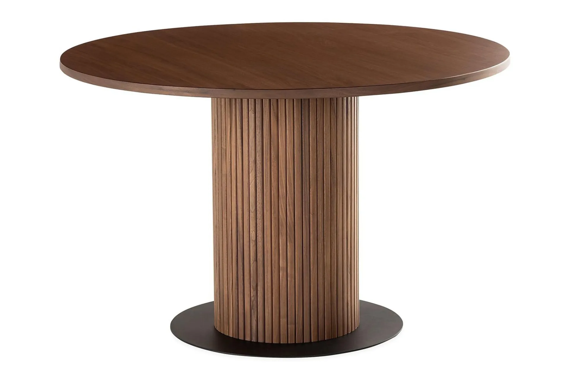 Bark Spisebord & Kjøkkenbord-Noira Rundt Lite Spisebord Valnøtt 120 cm Brun
