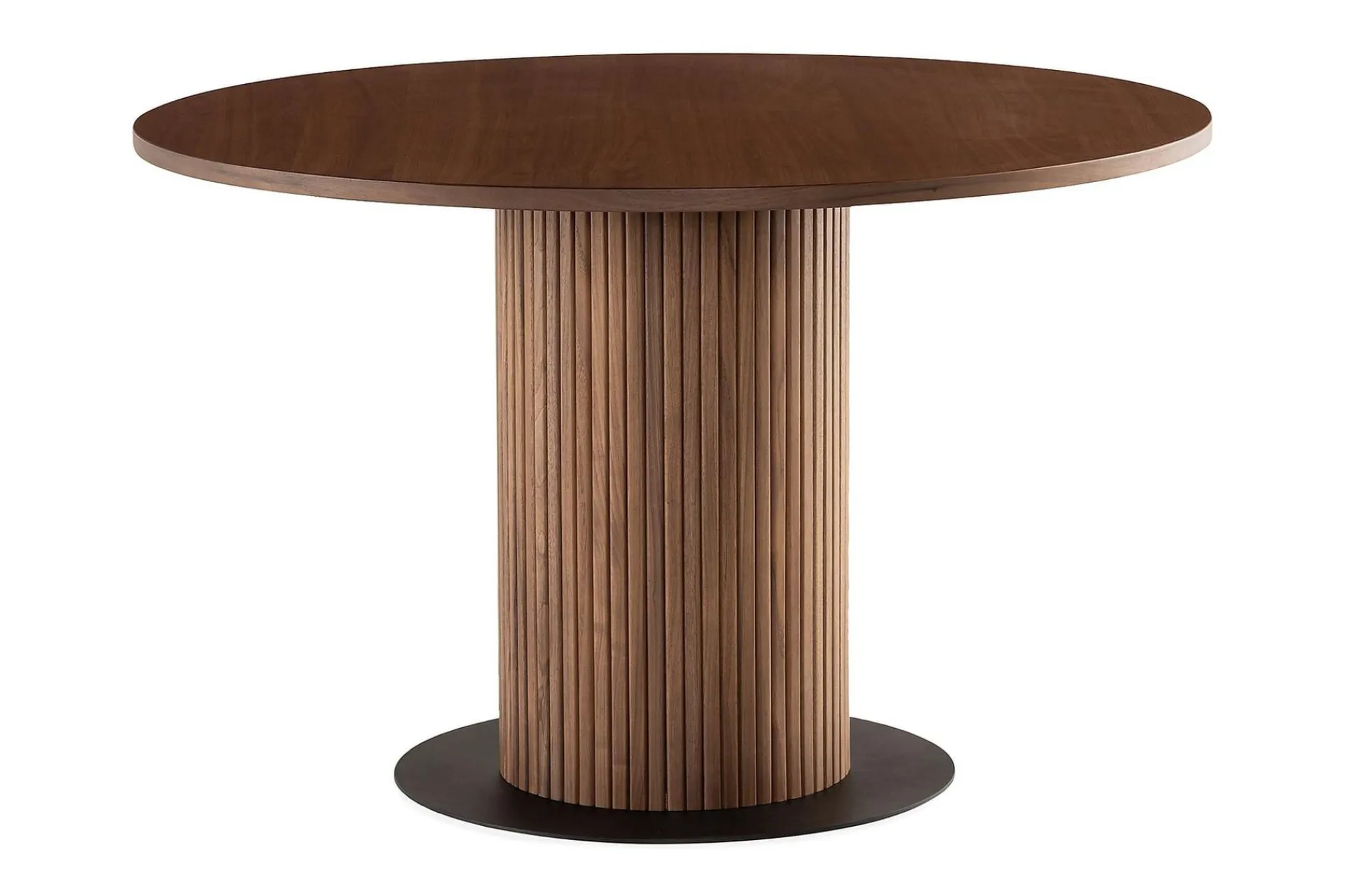 Bark Spisebord & Kjøkkenbord-Noira Rundt Lite Spisebord Valnøtt 120 cm Brun