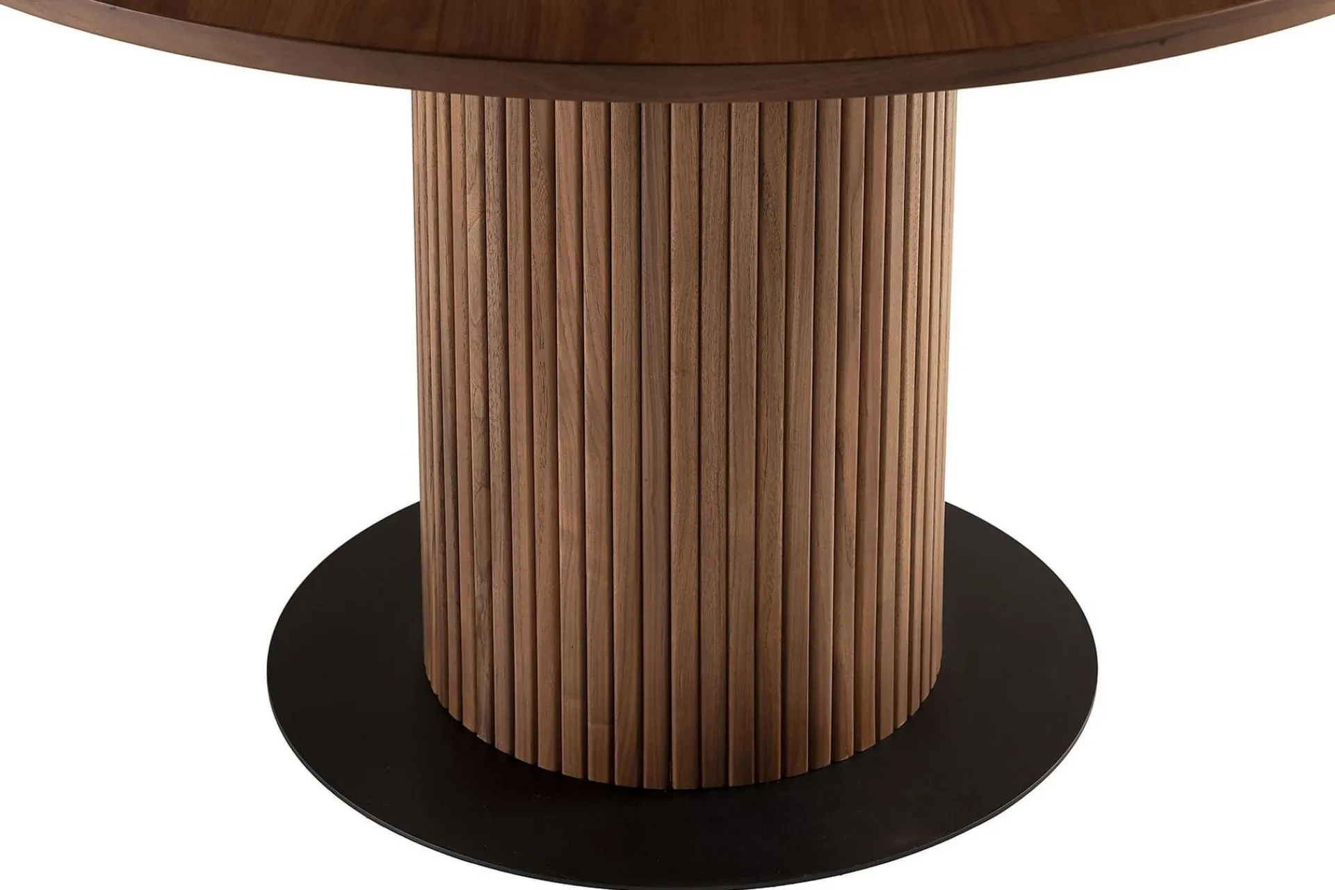 Bark Spisebord & Kjøkkenbord-Noira Rundt Lite Spisebord Valnøtt 120 cm Brun