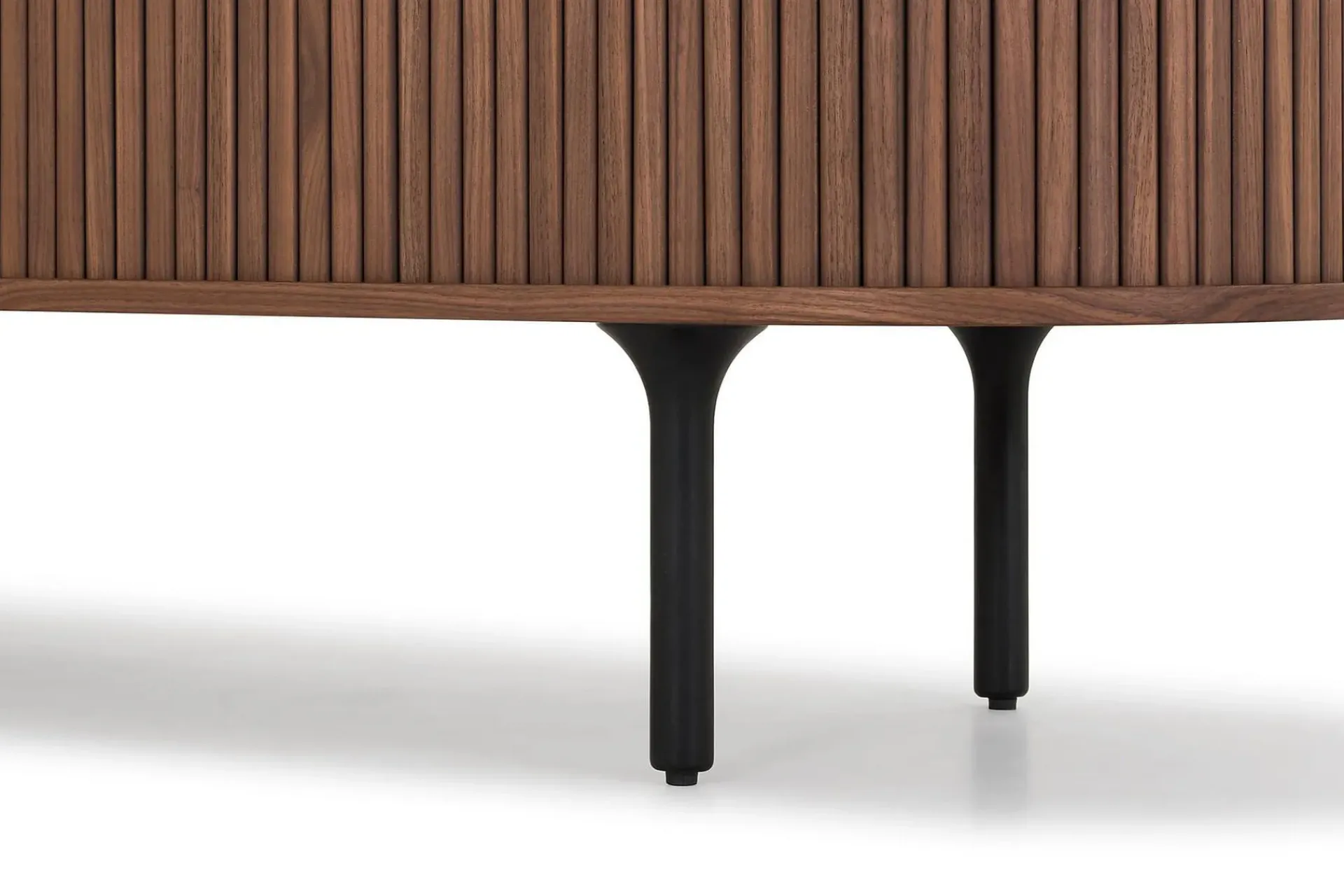 Bark Oppbevaringskiste|Sideboard & Skjenker-Noira Smalt Sideboard Ribbet Valnøtt 150x45 cm Brun
