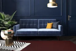 Dorel Home Nola 3-seters Sovesofa Fløyel/