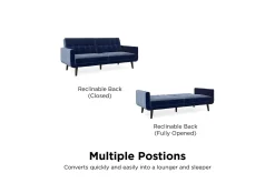 Dorel Home Nola 3-seters Sovesofa Fløyel/
