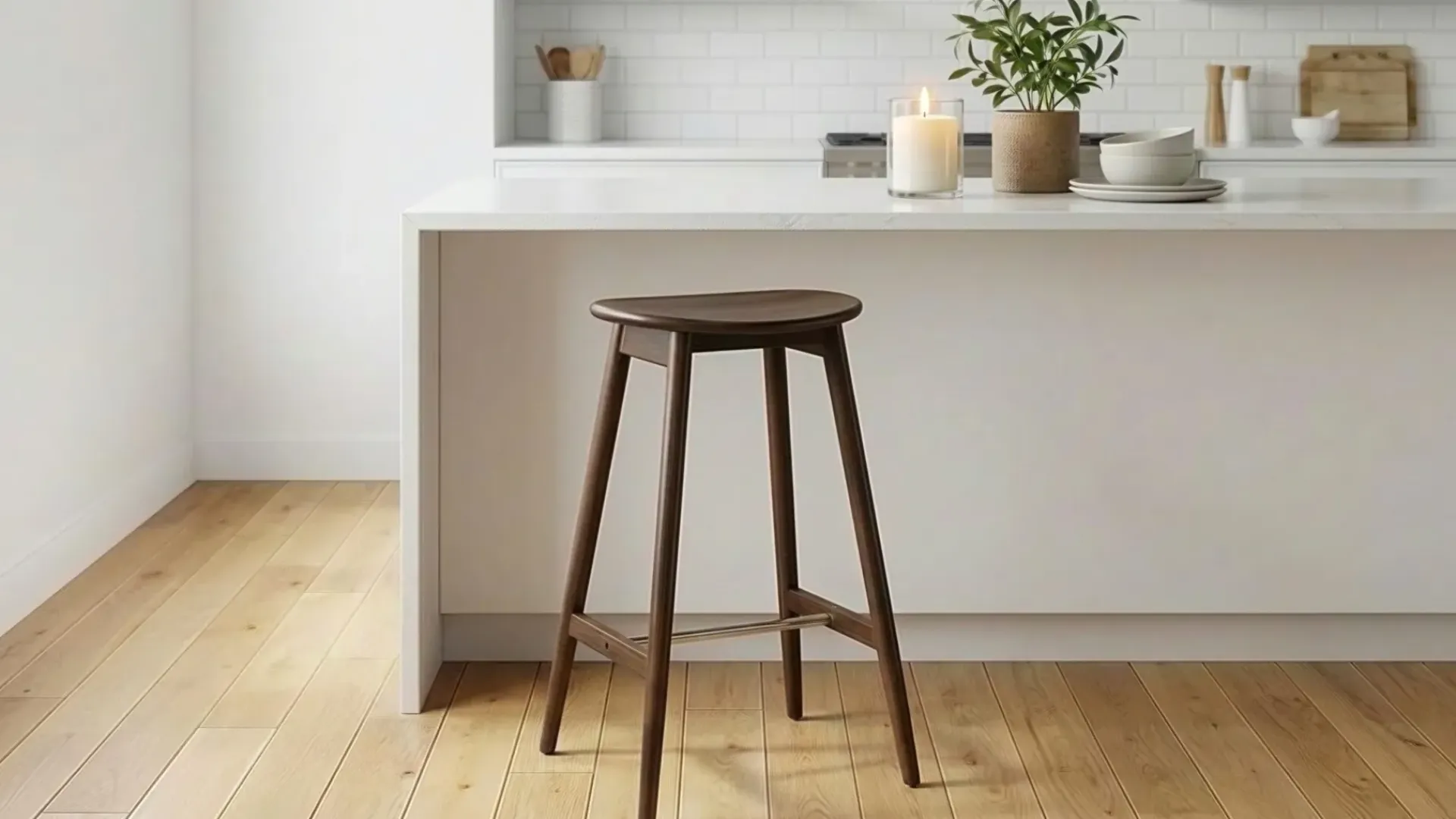 Vintilbehør|Barstoler-Norden Barstol 76 cm Valnöt