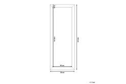 Norelia Speil 50x130 cm