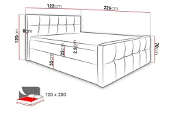 Norrbacksjö Kontinentalseng 120x200 cm