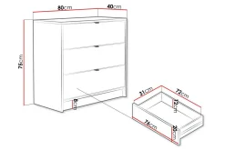 Oppbevaringsskap|Skap-Novaj Highboard Svart