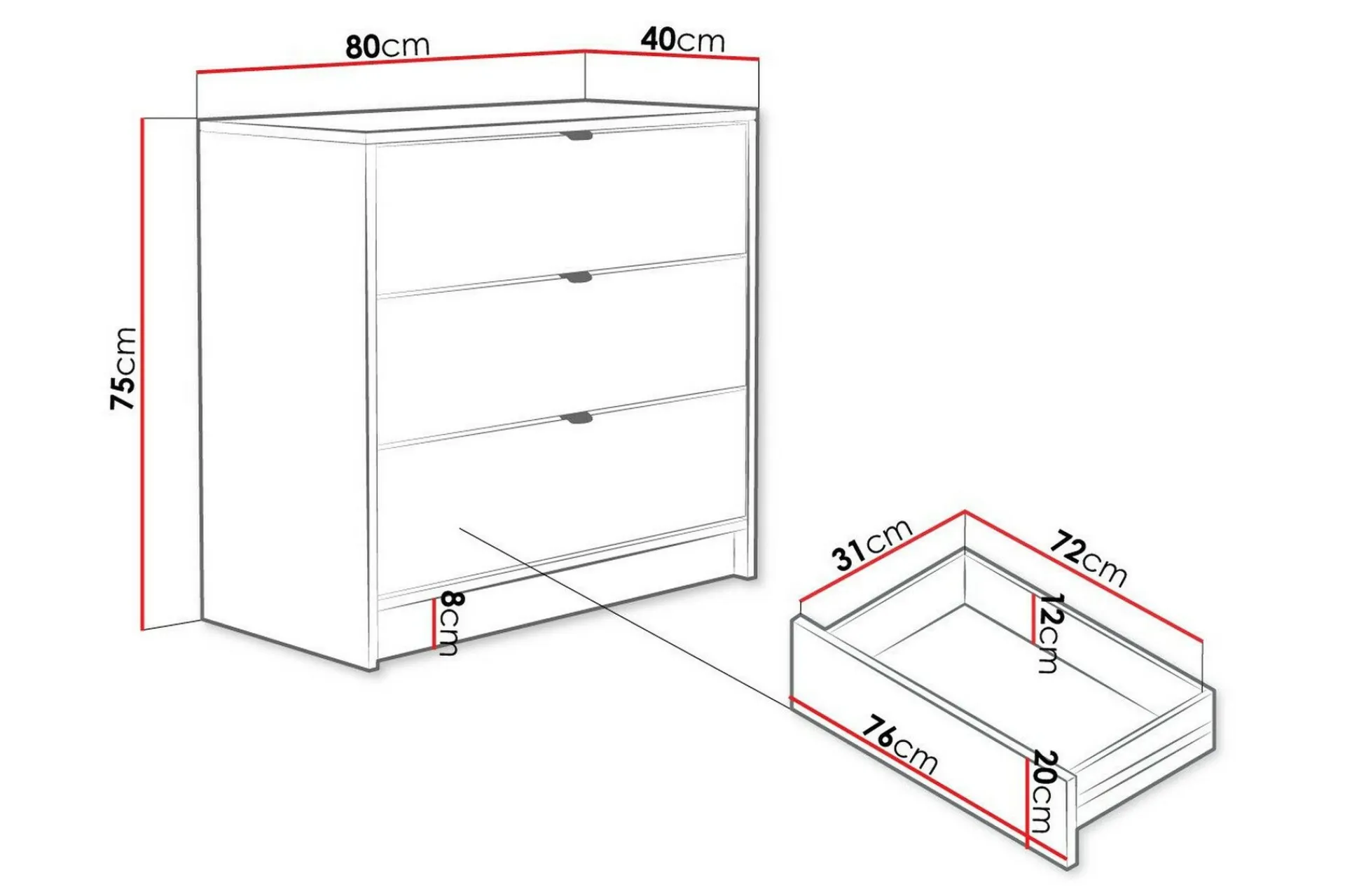 Oppbevaringsskap|Skap-Novaj Highboard Svart