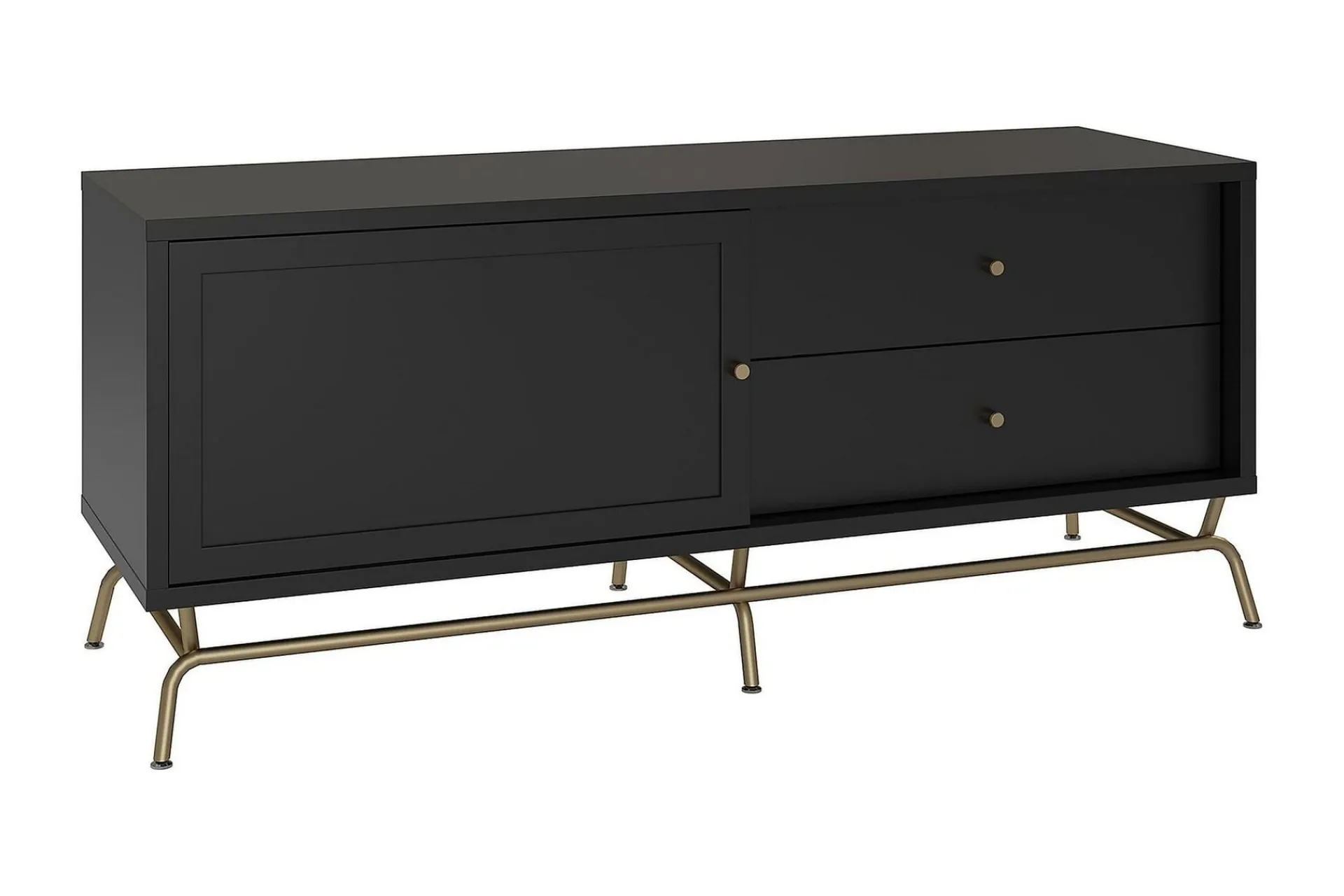 CosmoLiving Tv-Benk & Mediabenk-Nova TV-benk 150x50 cm Svart