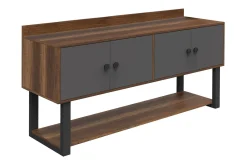 Gangbord|Avlastningsbord-Numandro Avlastningsbord 180 cm Teak,Antracit