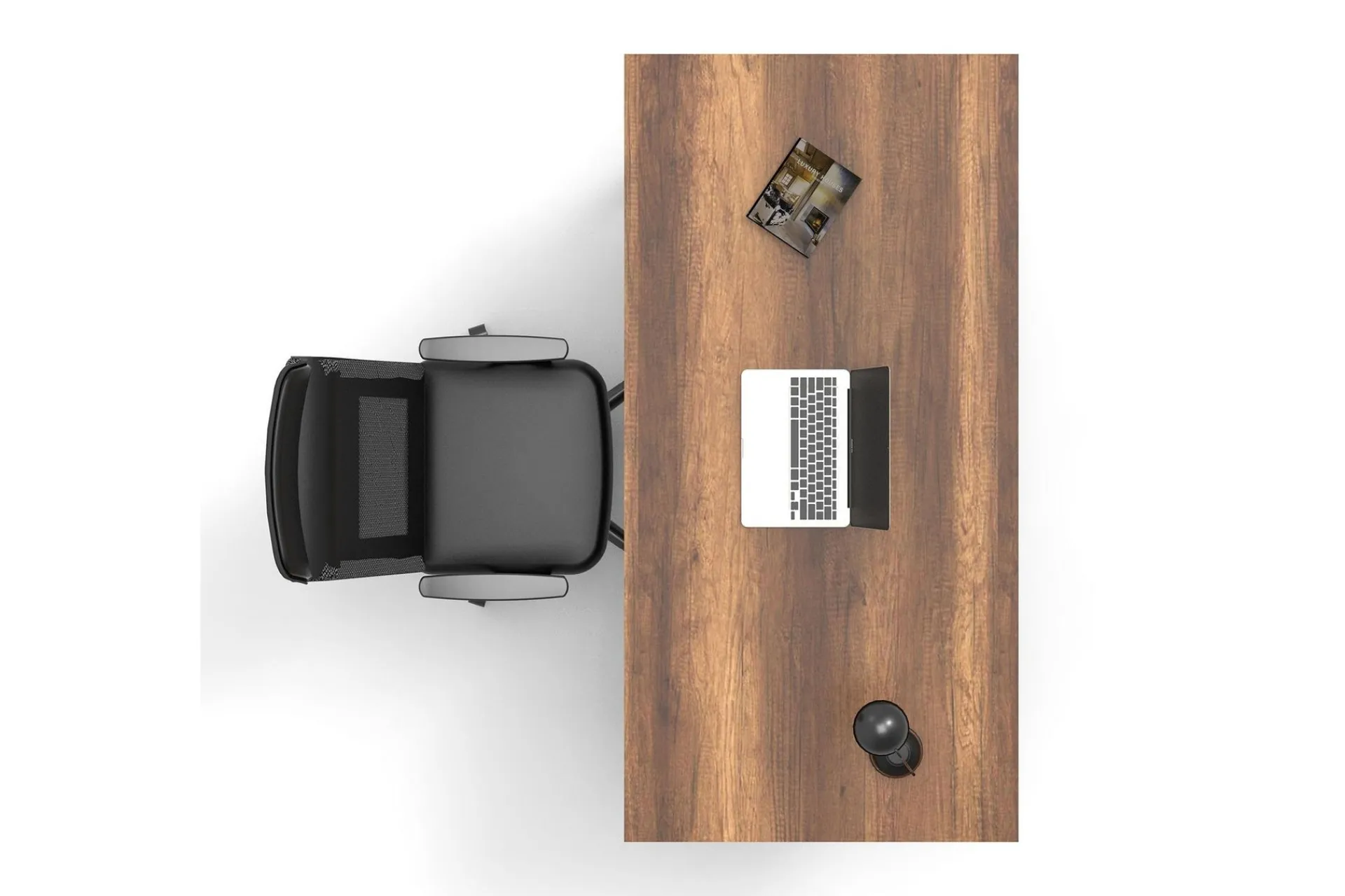 Kontorbord-Numandro Skrivebord 180 cm Teak