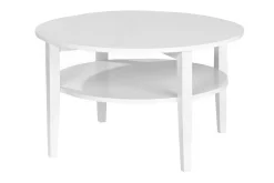 Scandinavian Choice Nybro Sofabord 80 cm Rundt med Oppbevaringshylle