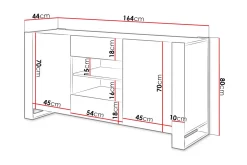 Oberting Kommode 164x44 cm