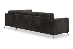 Scandinavian Choice Ocean Lyx 5-seters Høyrevendt L-formet Sjeselongsofa i Fløyel