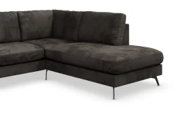 Scandinavian Choice Ocean Lyx 5-seters Høyrevendt L-formet Sjeselongsofa i Fløyel