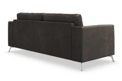 Scandinavian Choice 2 Seter Sofa-Ocean Lyx 3-seter Sofa i Kunstlær Svart