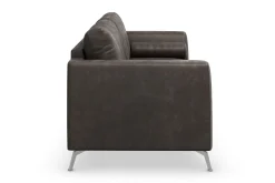 Scandinavian Choice 2 Seter Sofa-Ocean Lyx 3-seter Sofa i Kunstlær Svart