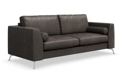 Scandinavian Choice 2 Seter Sofa-Ocean Lyx 3-seter Sofa i Kunstlær Svart