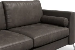 Scandinavian Choice 2 Seter Sofa-Ocean Lyx 3-seter Sofa i Kunstlær Svart