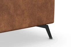 Scandinavian Choice Hjørnesofa-Ocean Lyx 5-seters Vendbar L-formet Hjørnesofa i Kunstlær Brun