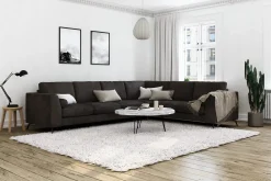 Scandinavian Choice Ocean Lyx 5-seters Vendbar L-formet Hjørnesofa i Fløyel