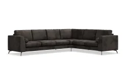 Scandinavian Choice Ocean Lyx 5-seters Vendbar L-formet Hjørnesofa i Fløyel