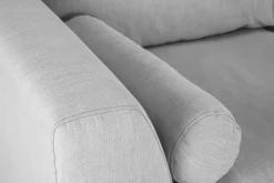 Scandinavian Choice Ocean Lyx 6-seters Venstrevendt U-formet Sofa med Divan og Sjeselong + Fotskammel i Stoff
