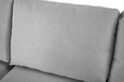 Scandinavian Choice Ocean Lyx 6-seters Venstrevendt U-formet Sofa med Divan og Sjeselong + Fotskammel i Stoff