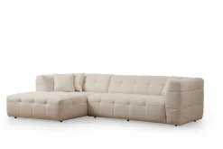 Sofa Med Sjeselong-Octavian Sofa med Sjeselong 5-seter Beige