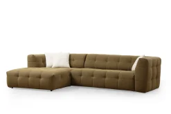 Sofa Med Sjeselong-Octavian Sofa med Sjeselong 5-seter Beige