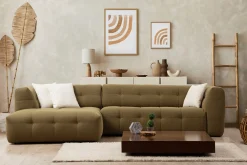 Sofa Med Sjeselong-Octavian Sofa med Sjeselong 5-seter Beige