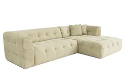 Sofa Med Sjeselong-Octavian Sofa med Sjeselong 3-seter Grønn