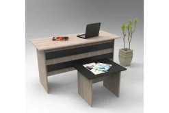Okani Skrivebord 140 cm med fotskammel