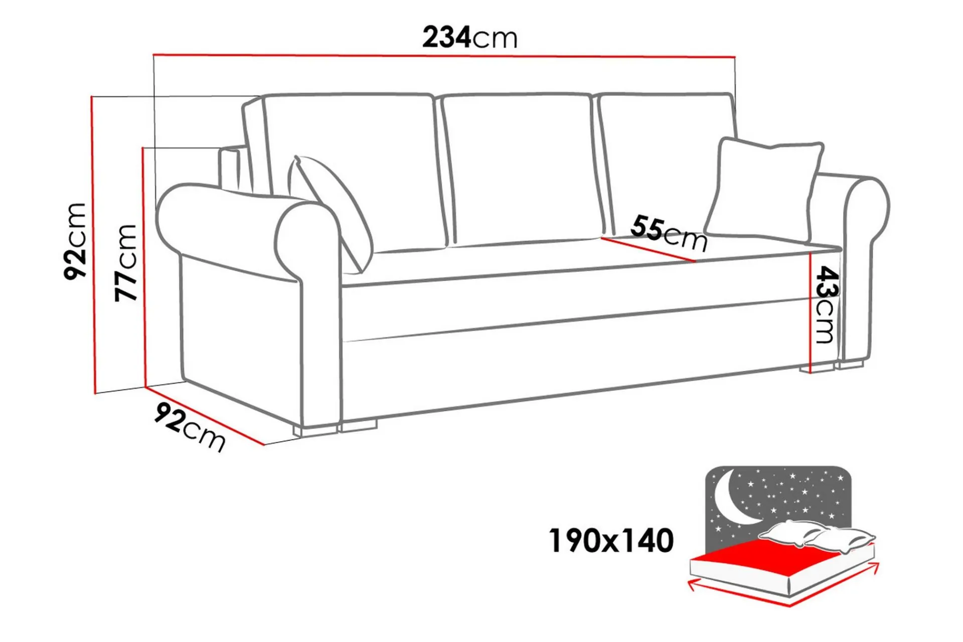Velour Sofa & Fløyel Sofa-Olimpia Sofa Musca 14