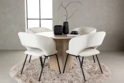 Venture Home Spisegrupper-Olivia Spisegruppe 110 cm Rund med 4 Day Stoler Offwhite,Whitewash