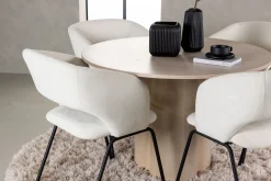 Venture Home Spisegrupper-Olivia Spisegruppe 110 cm Rund med 4 Day Stoler Offwhite,Whitewash