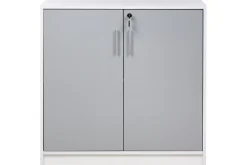Oppbevaringsskap|Skap-Oppbevaringsenhet Zehna Grå, hvit, 80x40x80 cm Grey,Hvit