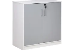 Oppbevaringsskap|Skap-Oppbevaringsenhet Zehna Grå, hvit, 80x40x80 cm Grey,Hvit