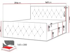 Kontinentalsenger|Seng Med Oppbevaring-Oppbevaringsseng 167x216 cm Faza 3