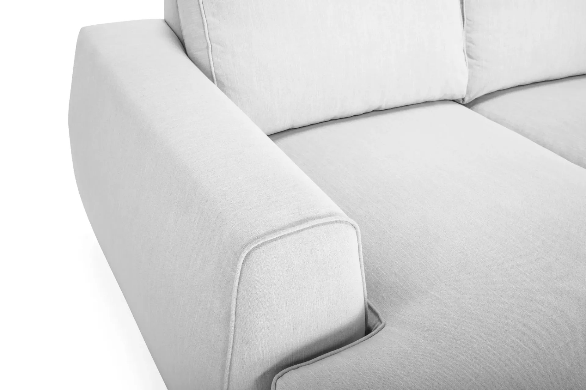 Scandinavian Choice U-Sofa-Optus Lyx 6-seters Høyrevendt U-formet Large Sofa med Divan og Sjeselong i Stoff Grey