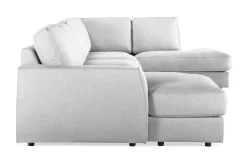 Scandinavian Choice U-Sofa-Optus Lyx 6-seters Høyrevendt U-formet Large Sofa med Divan og Sjeselong i Stoff Grey