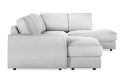 Scandinavian Choice Optus Lyx 4-seters Høyrevendt U-formet Sofa med Divan og Sjeselong i Stoff