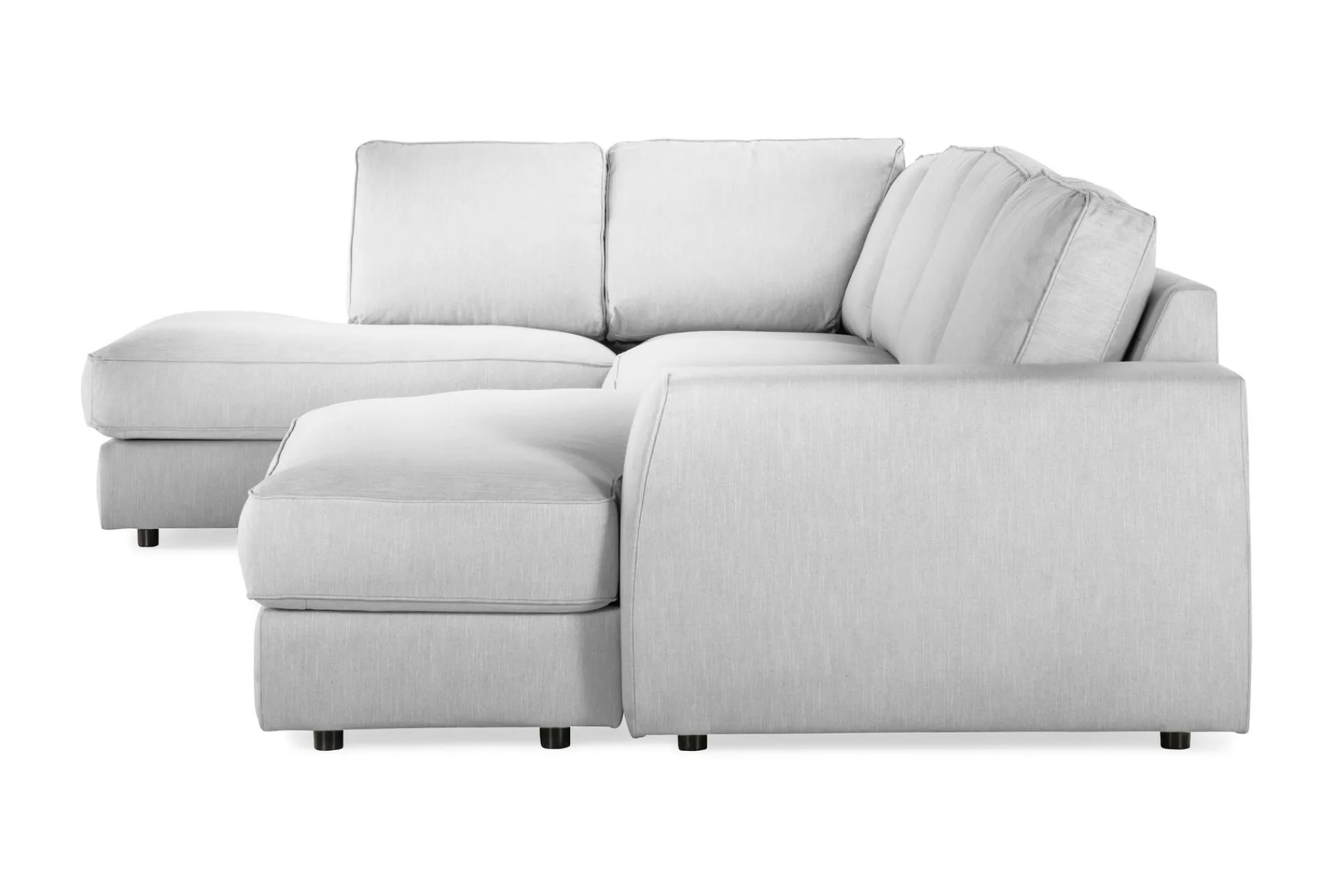 Scandinavian Choice Optus Lyx 4-seters Venstrevendt U-formet Sofa med Divan og Sjeselong i Stoff